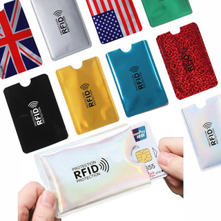 Débito y Tarjeta de Identificación Aluminio Protección 100% de NFC Bloqueo Blocker Card para Tarjeta de Crédito 6 Protectores Tarjeta Credito 6 Pack PAMIYO Protector de Tarjetas de Credito RFDI 