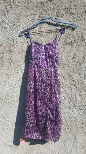 Vestido Animal Print Lentejuelas - Diseño