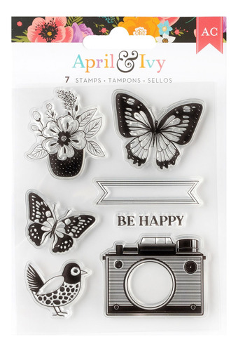 Scrapbooking Sello De Silicona - April & Ivy - Ac