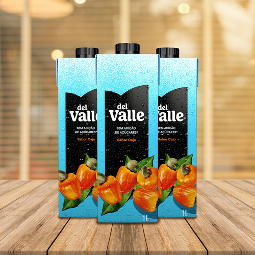 Suco Del Valle Caju Sem Açúcar Adicionado 1l Caixa 6 Un