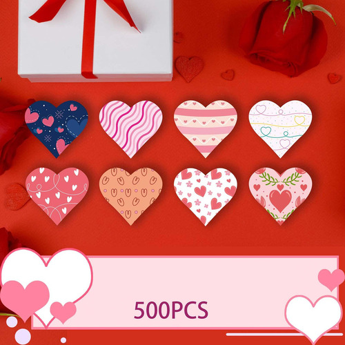 4 X 500 X Pegatinas Del Día De San Valentín, Pegatinas De