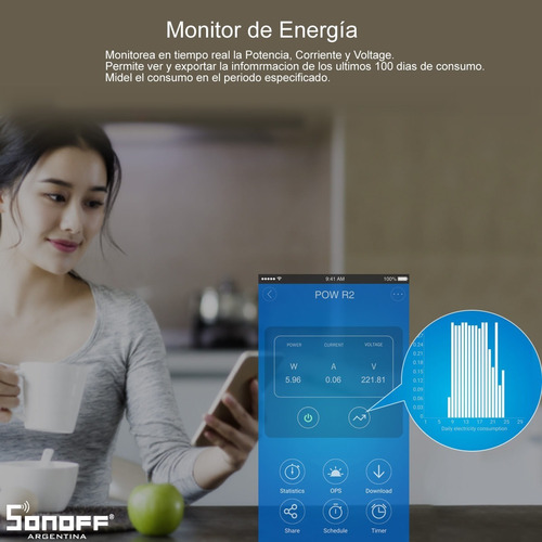 Imagen 4 de 10 de Interruptor Inalambrico Powr2 Sonoff - Portalvendedor