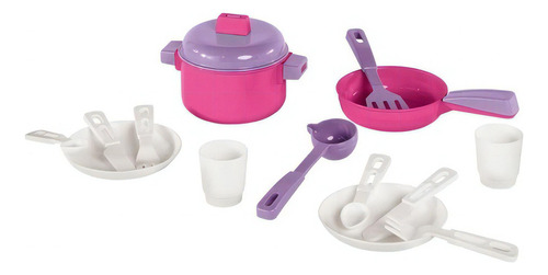 Kit De Cocina Con Ollas Y Sarten 305  Calesita Color Variado