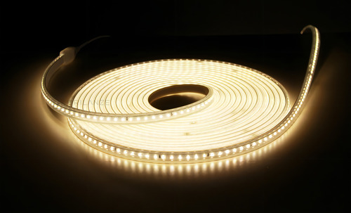 Mangueira Led Chata 2835 120 Leds/m Alto Brilho 11m 110/220v Luz Branco-quente 110v