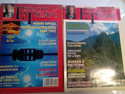 Revista Espacio Y Tiempo Lote De 2 Años 1991 Y 1992