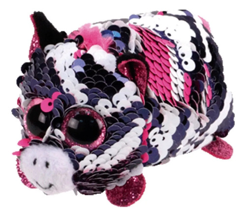 Peluche Con Lentejuelas Ty Beanie Babies Zoey Pink Zebra