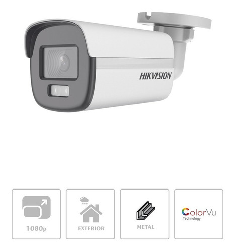 Cámara De Seguridad Hikvision Ds-2ce10df0t-f Color Vu Visión Nocturna Incluida