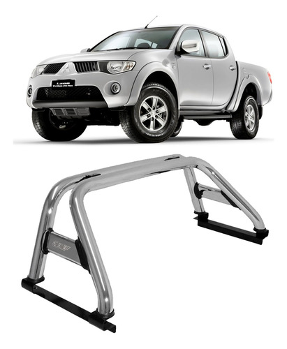 Barra Antivuelco Cromada  Mitsubishi L200 2008/2016