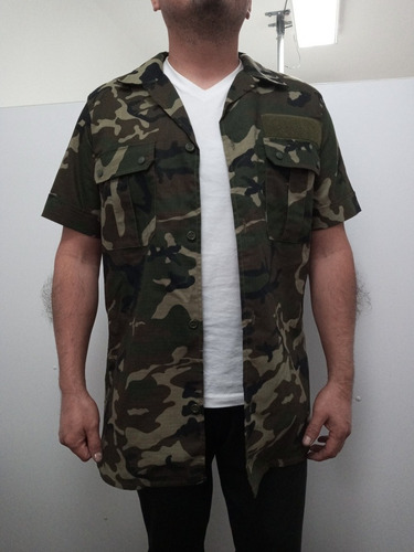7k Camisa Militar Camuflada Talla M Original (Usado)