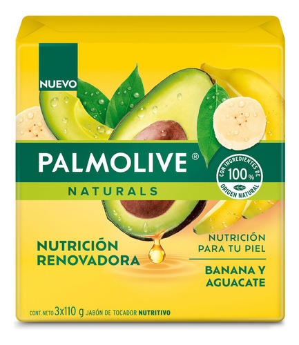 Jabon Palmolive Barra Banano Y Aguacate T - g a $12