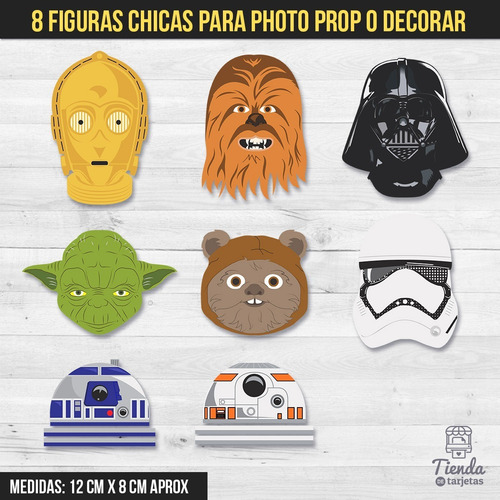 Imagen 4 de 10 de Kit Imprimible Star Wars - Guerra De Las Galaxias