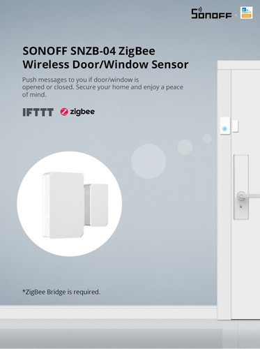 Imagen 5 de 8 de Sonoff Snzb-04 Sensor Puertas Y Ventanas Zigbee