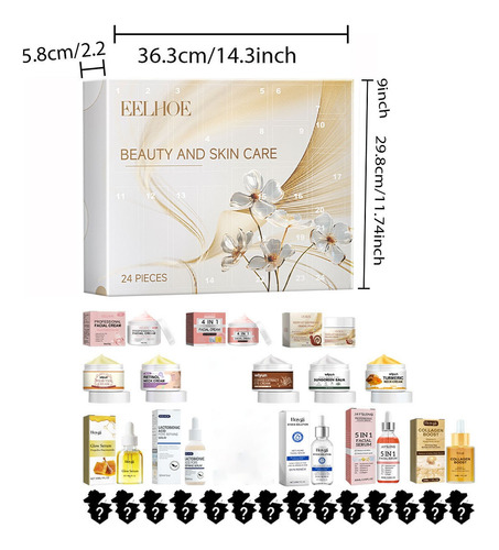 Set De Regalo N Con 24 Compartimentos Para Belleza Y Cuidado