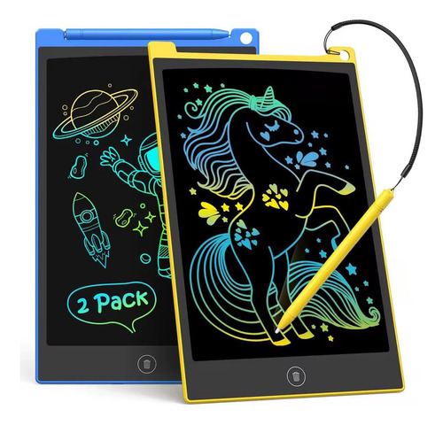 Tableta De Escritura Lcd Tecjoe Colorful Doodle De 10 Pulgad