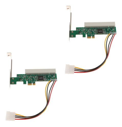 2x High Efficiency Pcie To Pci Bus Riser Card Converter For