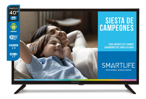 Televisor Led Smart 40  Smartlife Sl-tv40smta12 Full Hd Wifi