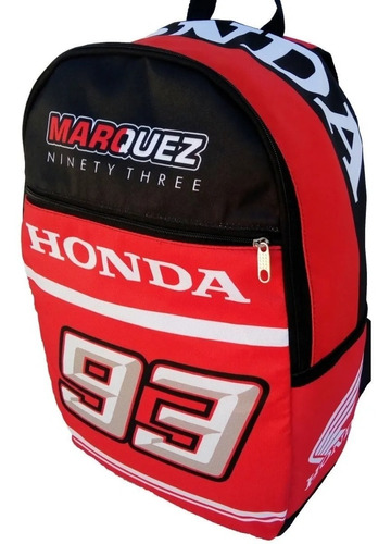 Mochila Para Casco De Moto Honda 93 Marquez Motogp 20 Litros