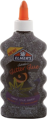 Elmers Pegamento Con Glitter Negro