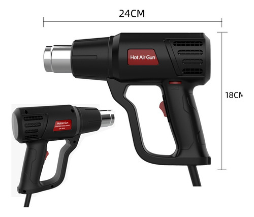 Pistola De Calor De 2000w Temperatura Regulable 6 Re-hg-02