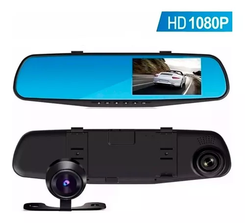 Espejo Retrovisor Con Camara Delantera y Trasera 3 EN 1 Coche Dash