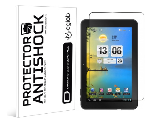 Protector De Pantalla Antishock Para Woxter 10.1 Ips Dual