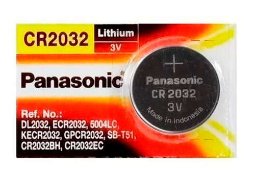 Imagem 1 de 1 de Bateria Pilha Panasonic Cr2032 3v Lithium Unidade