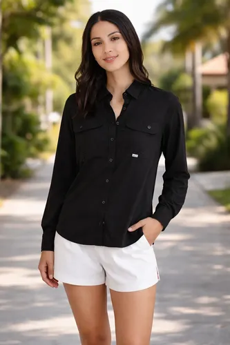 Camisa Signature Maja ® Manga Larga Para Mujer