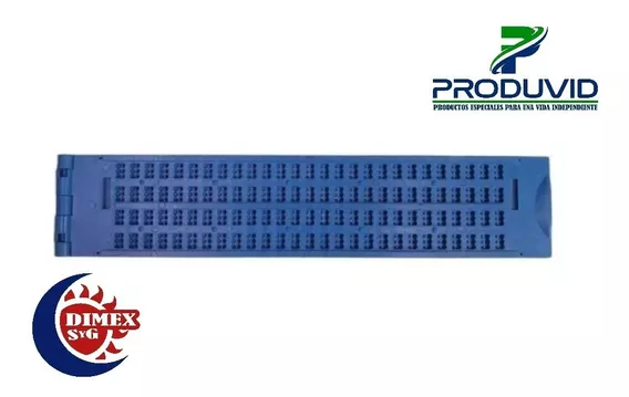 Regleta Braille De Plástico 4x28 + Punzón