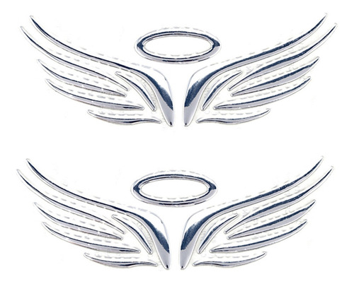 2 Adesivos 3d Com Logotipo Da Fada Do Anjo Para Carro,