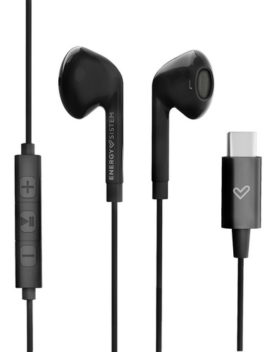 Auricular Usb-c P/cel Energy Earphones Smart 2 Negro Backup