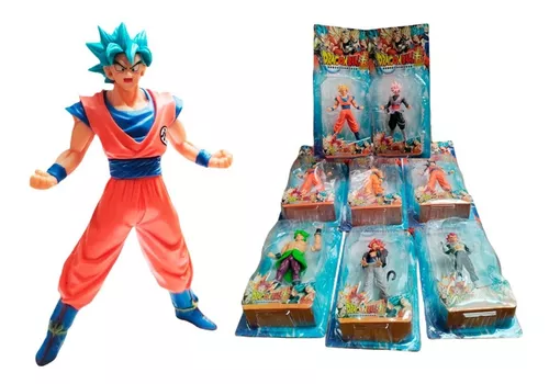 Muñeco Dragon Ball Z Goku Super Saiyajin Dios Azul 18 Cm