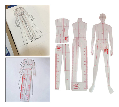 T Modelo De Desenho De Moda, Modelos De Régua, Réguas