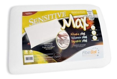 Almohada Inteligente Fiber Ball Sensitive Max  Visco+memoria