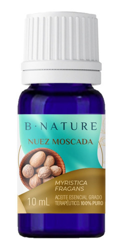 Aceite Esencial Nuez Moscada Bnature Terapeutico Natural