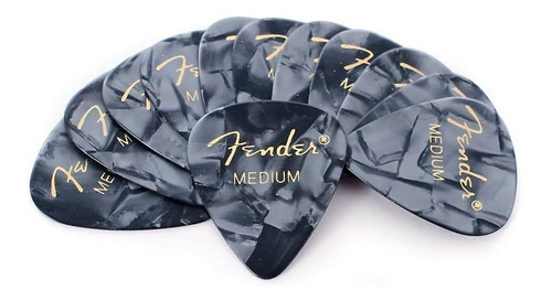 Paquete De Puas Fender Premium Celluloid 12 Pack Medium B