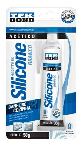 Cola SILICONE Tekbond 35061010 - Branco