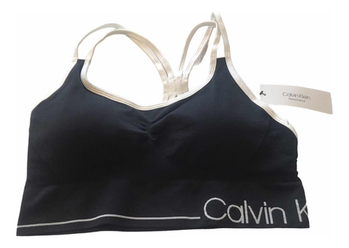 Peto Deportivo Calvin Klein Mujer, Black Talla L, Originales