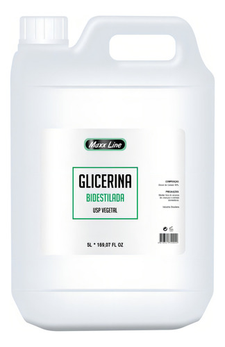 5 Litros Glicerina Bidestilada Usp Vegetal + Laudo E