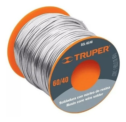 Estaño 60/40 Rollo 76m 1mm Truper Cod: 2510990