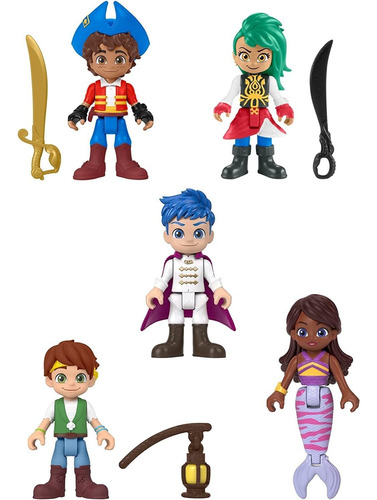 Nickelodeon Santiago Of The Seas Figure Pack, 5 Figuras...