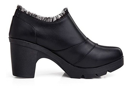 Dadawen Zapatos De Vestir Oxford Con Plataforma De Encaje, C