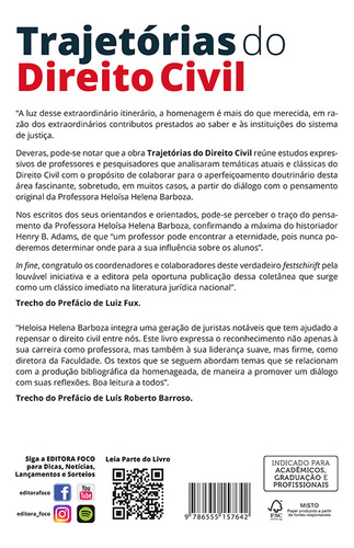 Trajetórias Do Direito Civil, De Almeida, Vitor. Editora Editora Foco, Capa Mole Em Português