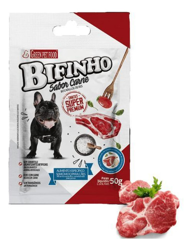 Bifinho Para Cães Sabor Carne Super Premium Green Pet Food