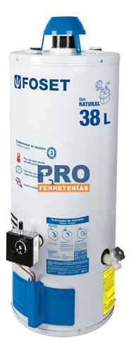 Calentador De Depósito 38l Gas Natural 1 Servicio 45243 Color Blanco