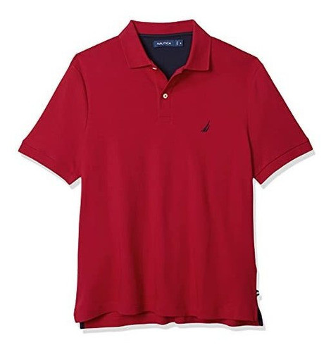 Polo Nautica Talla Medium De Algodón Suave Liso De Manga