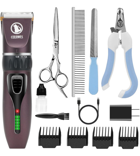 Kit Inalámbrico De Aseo Para Perros Dog Clippers Professiona