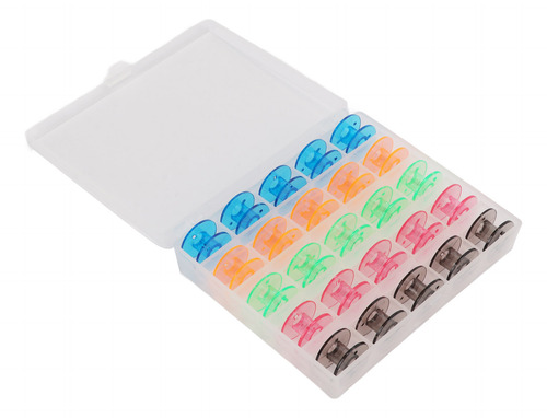 Bobinas De Plástico Para Máquina De Coser Bobbin Winder, Col