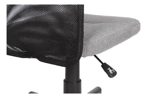Imagen 5 de 5 de Silla Para Oficina Escritorio Evolucion En Malla Y Paño Gris