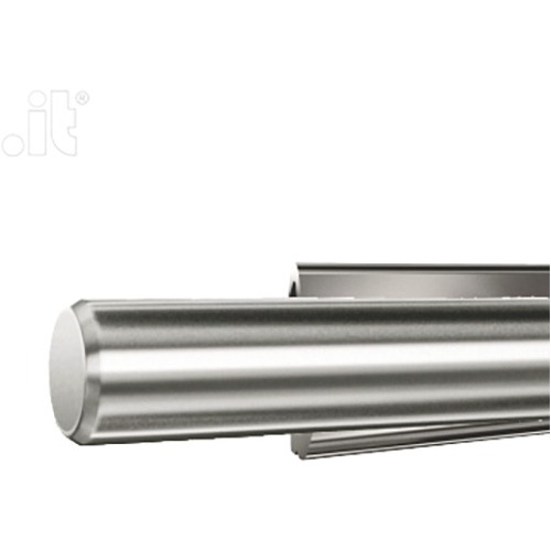 Conjunto De Trilho Inox Rollit De 19 Mm X 4 M C Perfil Fixar