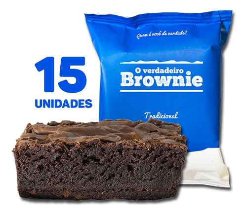 15 Brownies Tradicionais - O Verdadeiro Brownie